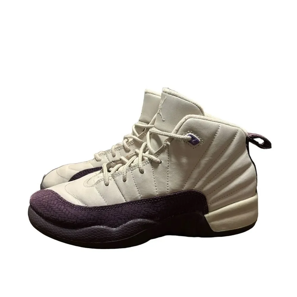 Nike‎ Air Jordan 12 XII GS GG Retro Purple White Desert Sand 510815-001 Size 3
